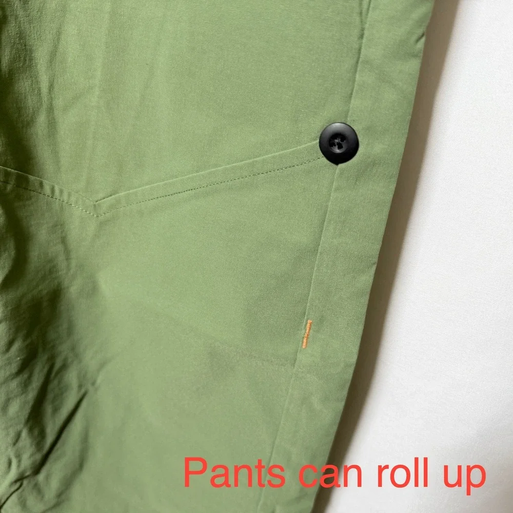 Alpine Parrot Ponderosa Mountain Hiking Pants Green Orange Size 18 Plus Stretch - Picture 3 of 11